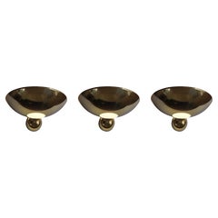 Set of Three Midcentury Wall Lamps Hustadt Leuchten, Germany, 1970s.