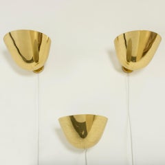 Set von drei Wandleuchten aus der Mitte des Jahrhunderts von Carl-Axel Acking, Schweden, 1940er Jahre