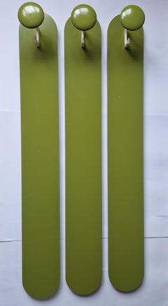 Set of Three Midcentury Wall Racks or Coat Hooks Schönbuch, Germany, 1970s