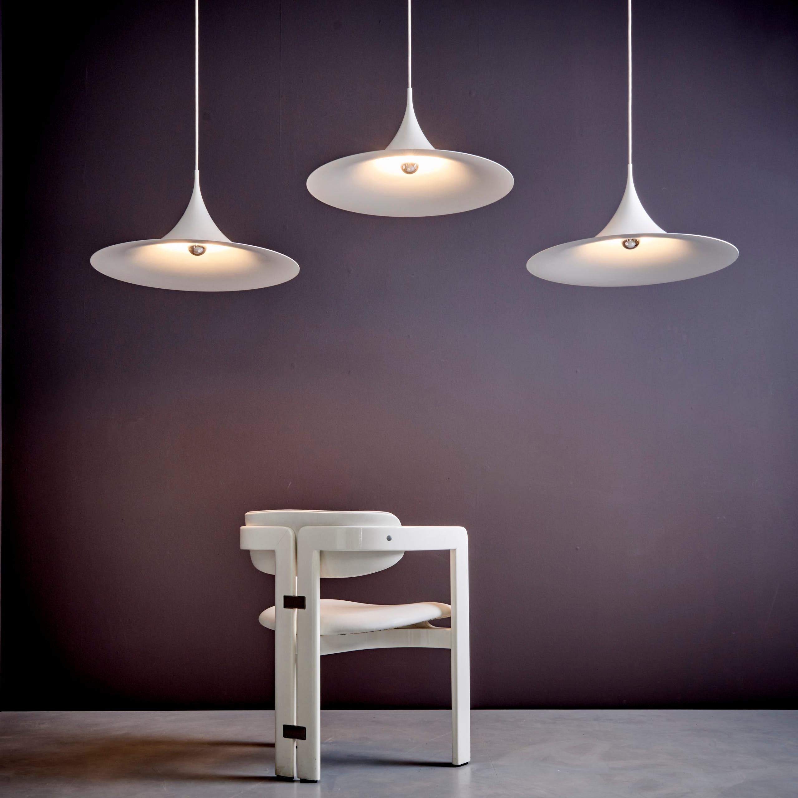 Set of Three Midi Semi Pendants for Fog & Mørup In Good Condition For Sale In Berlin, DE