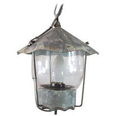 Set of Three Mini Galvanized Lanterns