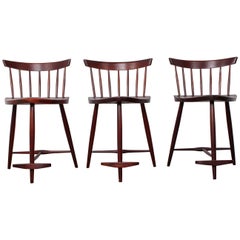 Pair of Mira Barstools by George Nakashima