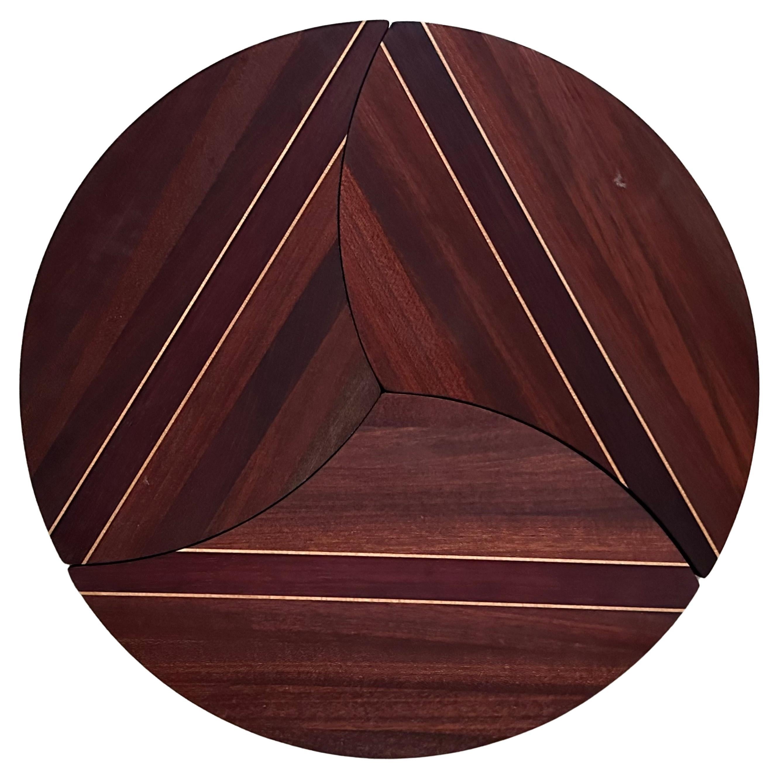 Magnifique ensemble de 3 dessous-de-plat en bois mélangés de 16