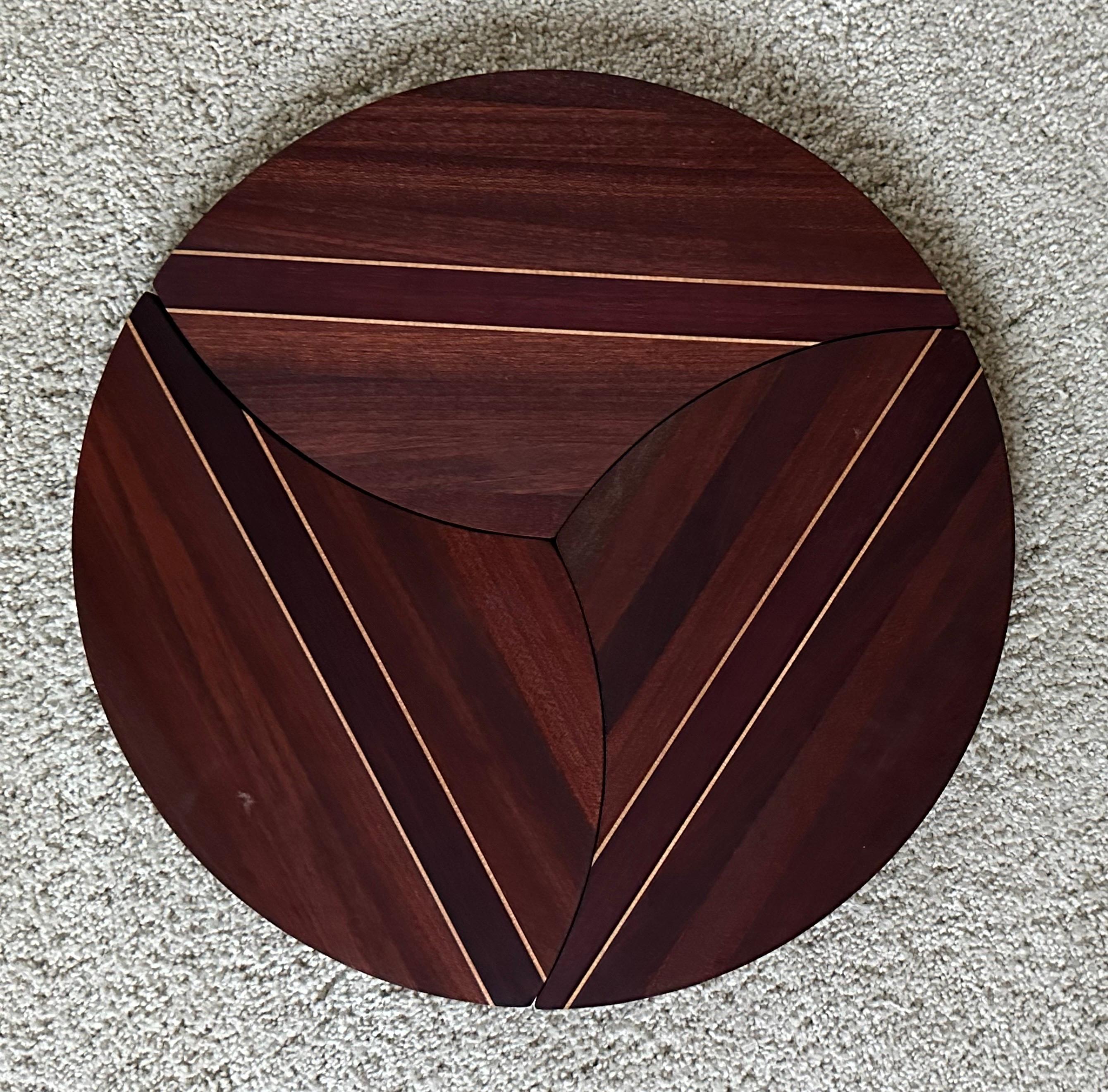 Set de trois trépieds en Mixed Woods par David Levy en vente 1