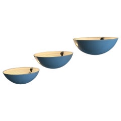 Set of Three Model 1222 Wall Lights by Elio Martinelli for Martinelli Luce, 1979