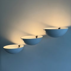 Lot de trois appliques murales modèle 1222, créées par Elio Martinelli pour Martinelli Luce, 1979
