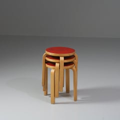 Set of Three Model E60 Stools, Alvar Aalto, Artek, 1950/1960s