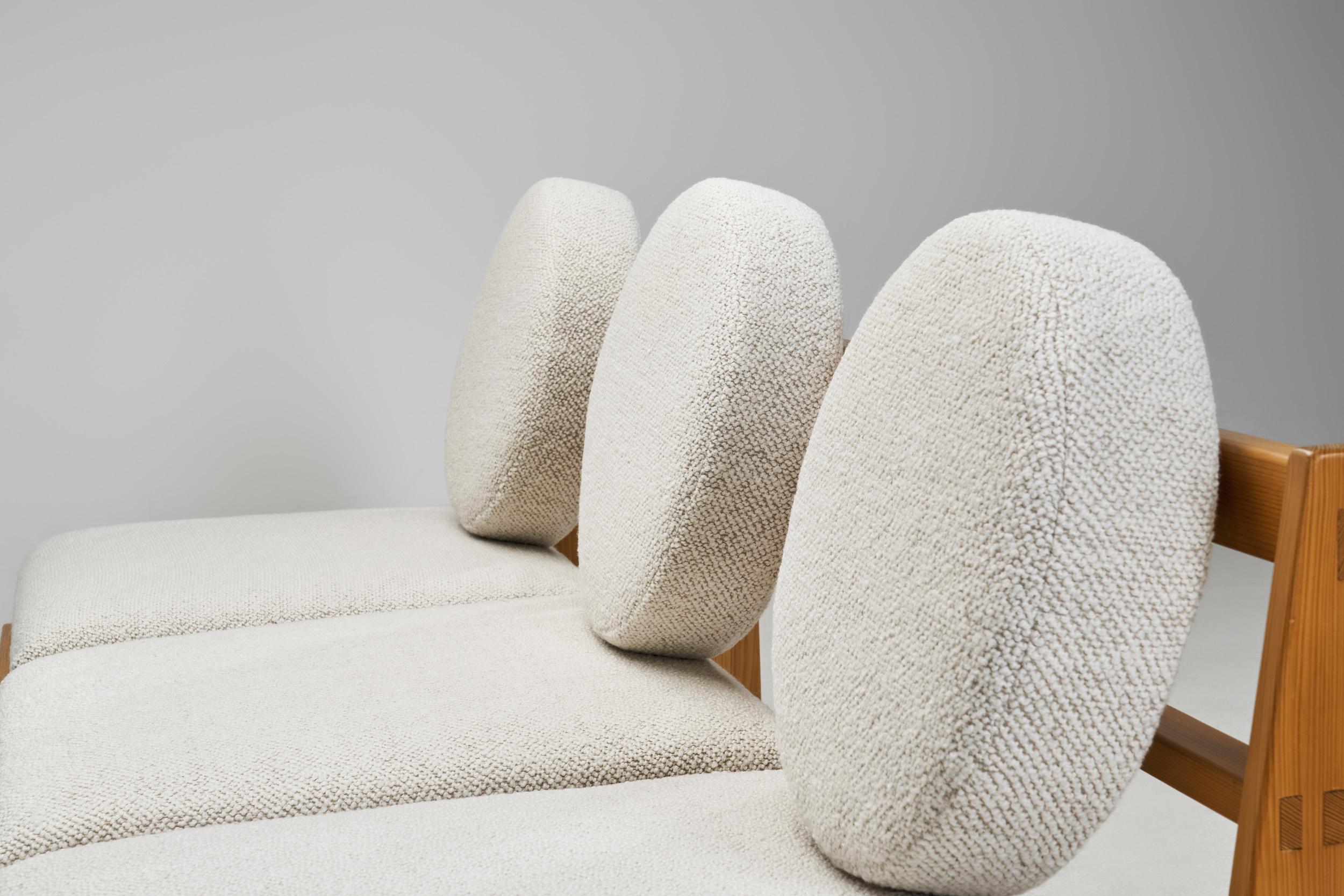 Ensemble de trois chaises longues modernes, Europe, milieu du 20e siècle en vente 3