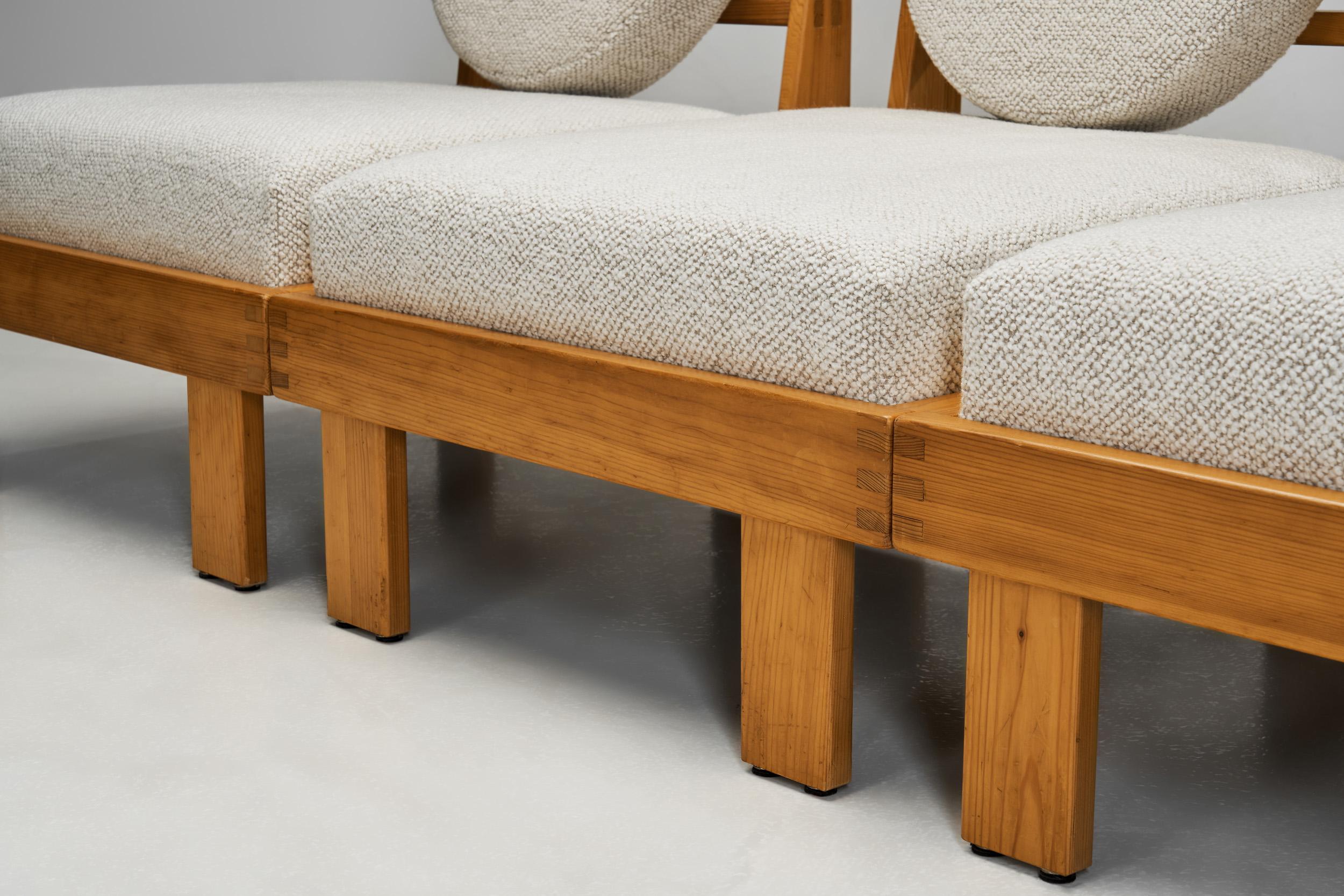 Ensemble de trois chaises longues modernes, Europe, milieu du 20e siècle en vente 7