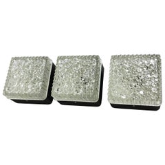 Set of Three Modernist 1970s German Bubble Wall Light by Staff Lights, Germany