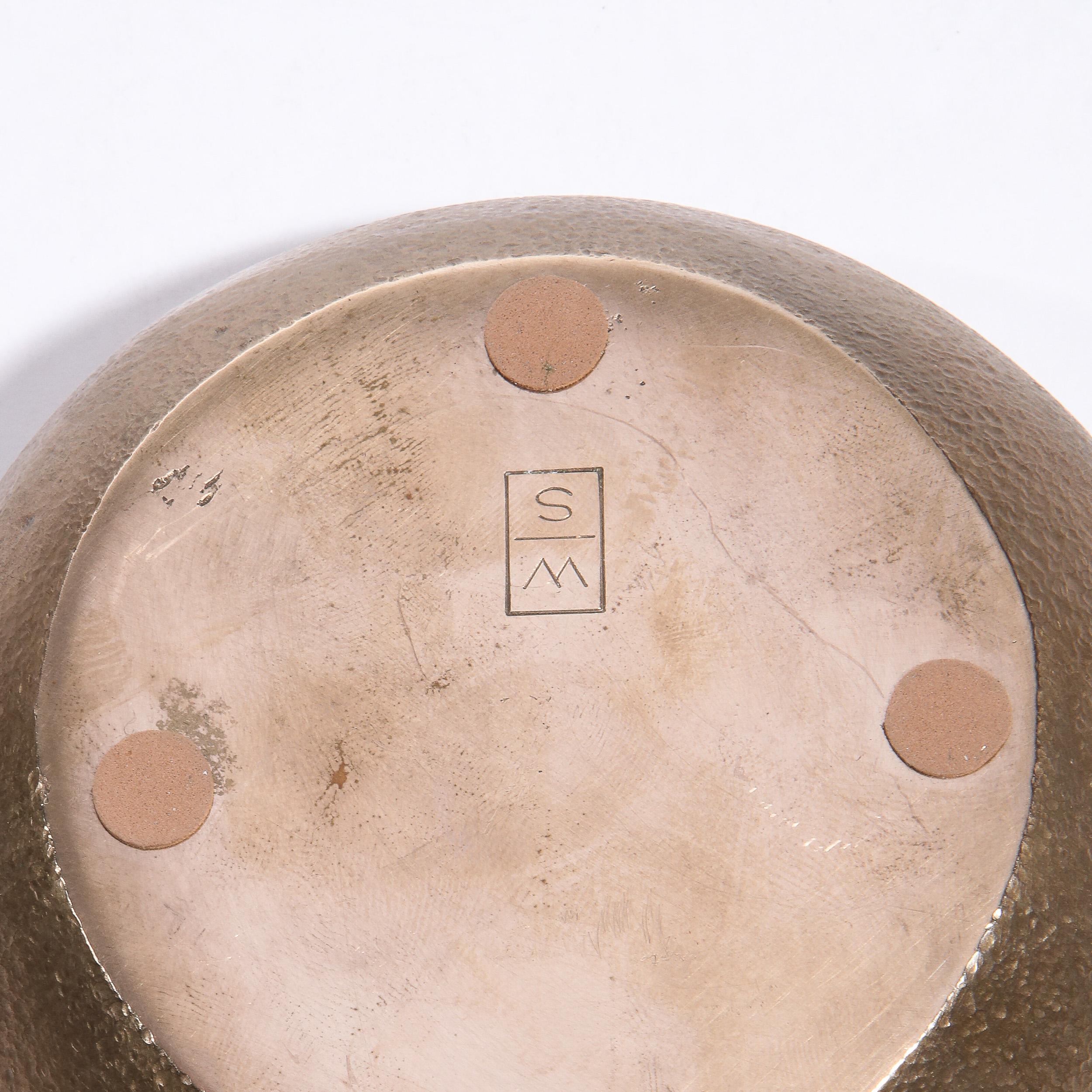 Set of Three Modernist Bronze Teardrop Form Bowls by Steven Haulenbeek 6