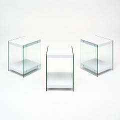 Set of Three Modernist Side Tables in the manner of Philippe Stark