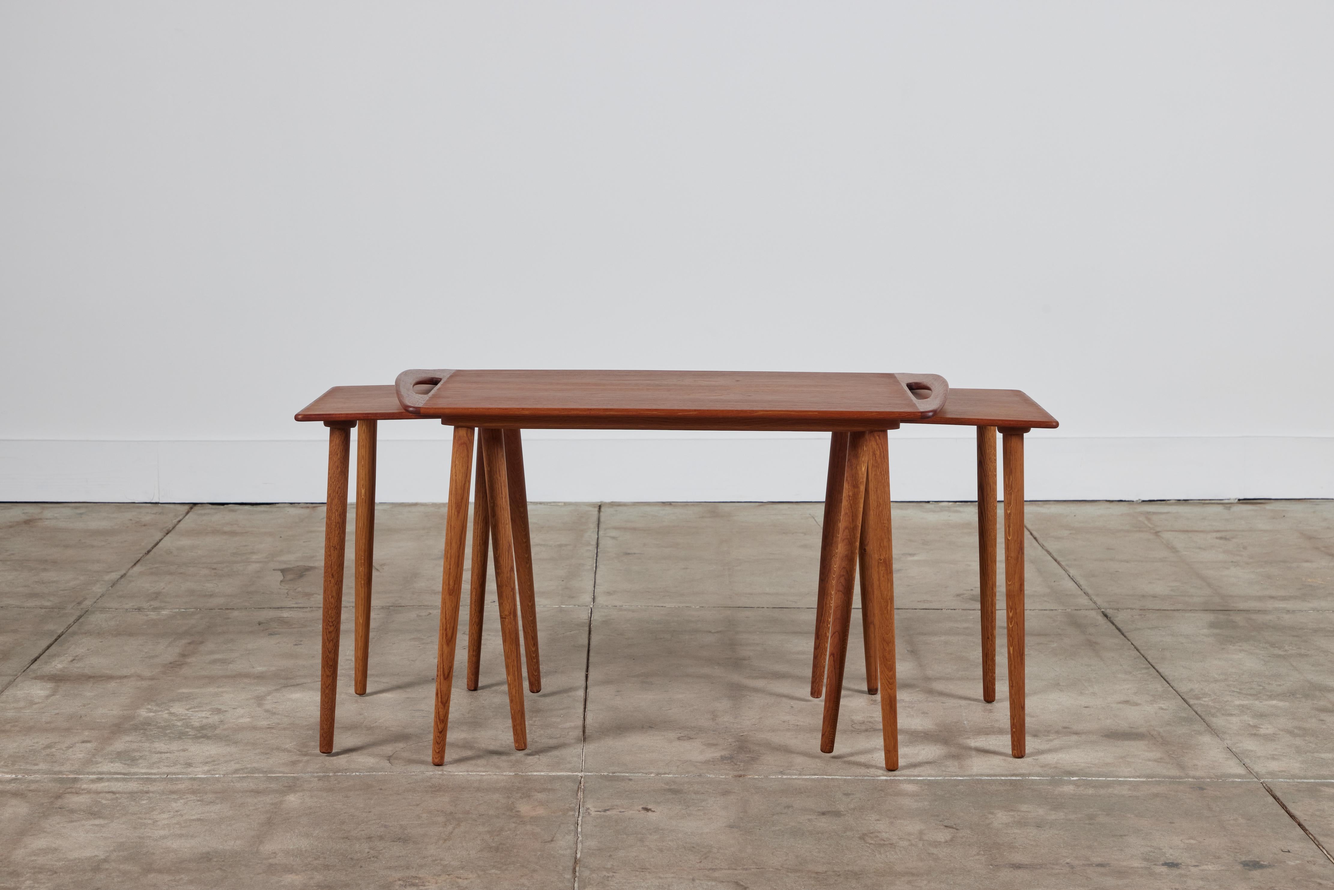 Mid-20th Century Set of Three Mogens Kold Nesting Tables