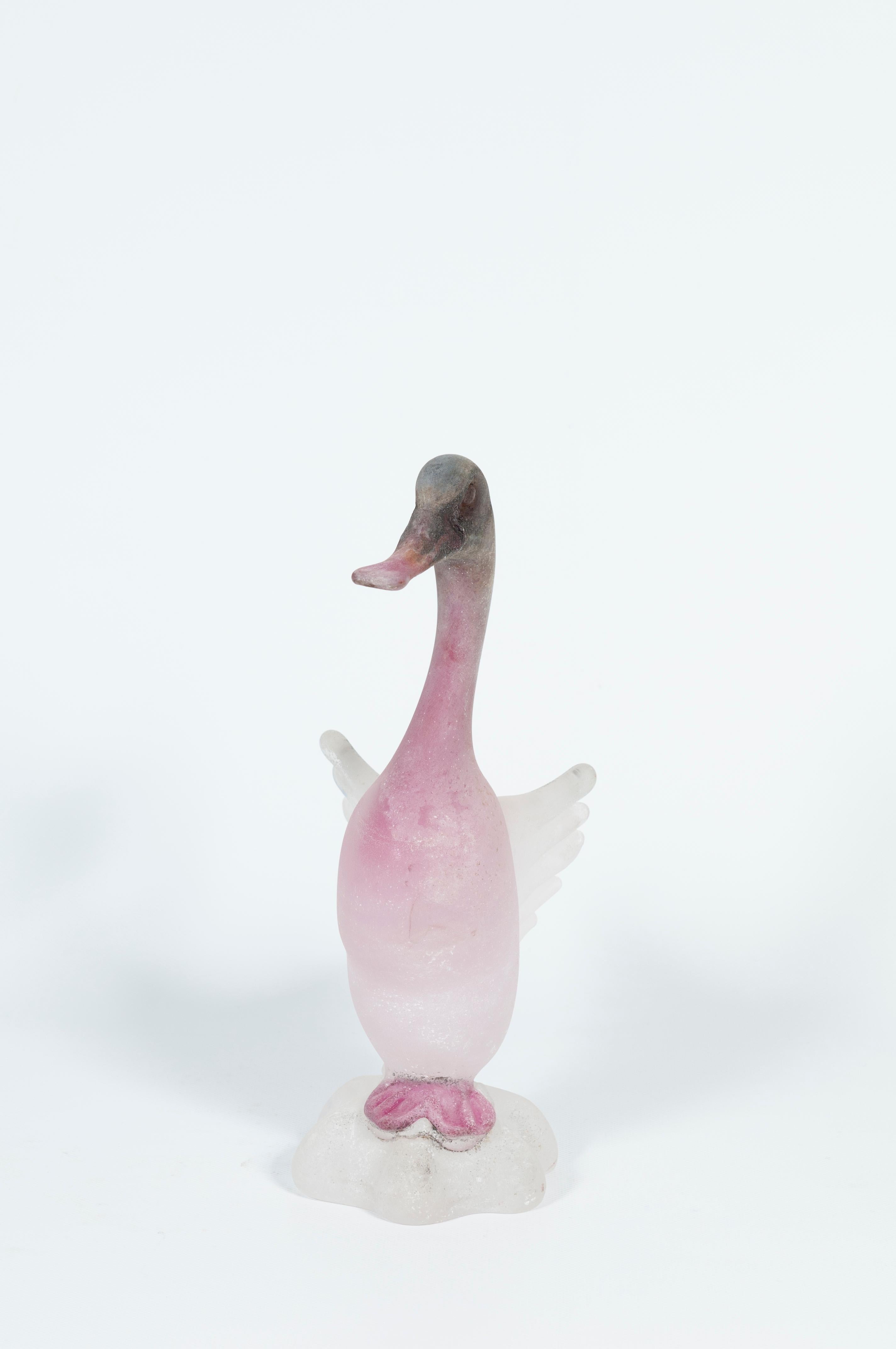 Italian Set of Three Murano Glass Ducks by Gino Cenedese, 1980s