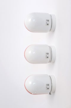 Set Of Three Murano Glass Sconces, Italian Wall Lights By Renato Toso For Leucos