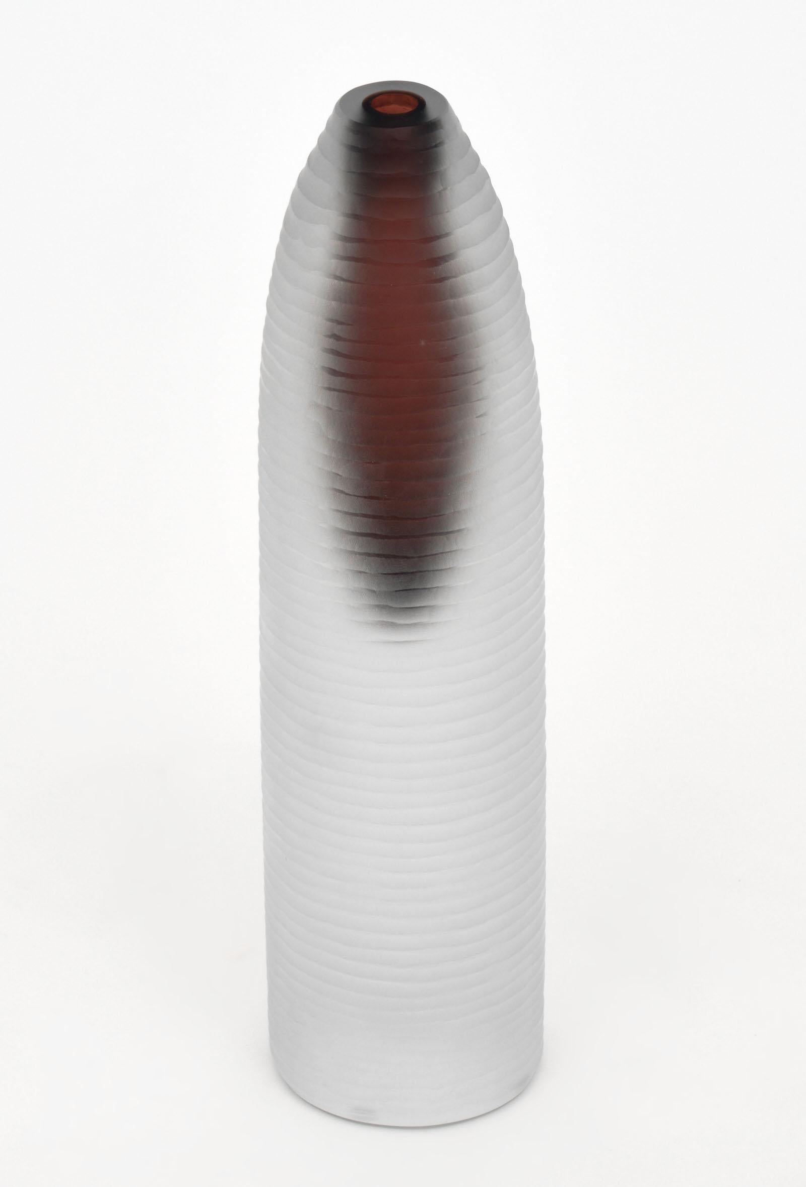 Contemporary Set of Three Murano Glass “Voda” Vases For Sale