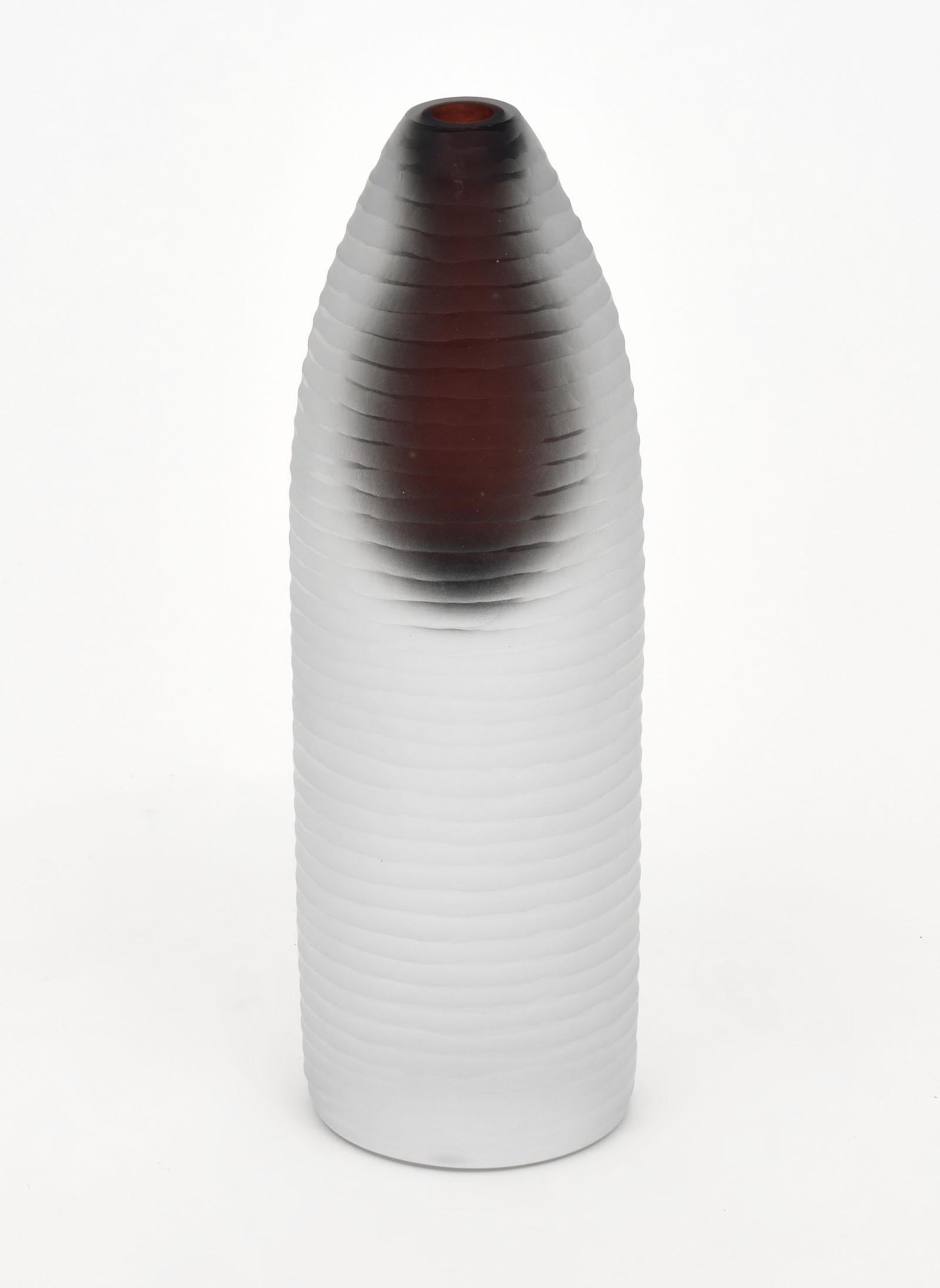 Set of Three Murano Glass “Voda” Vases For Sale 2