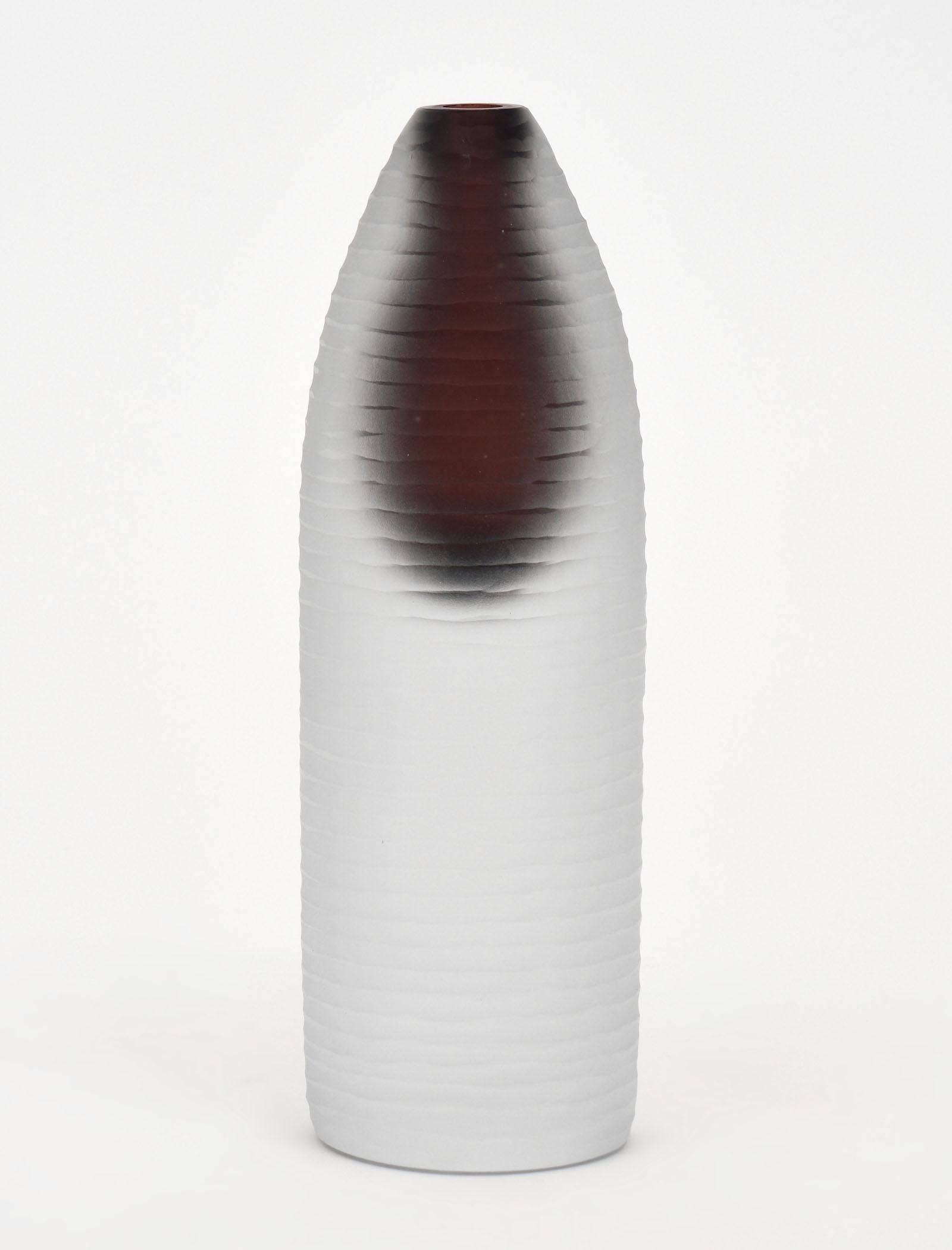 Set of Three Murano Glass “Voda” Vases For Sale 3