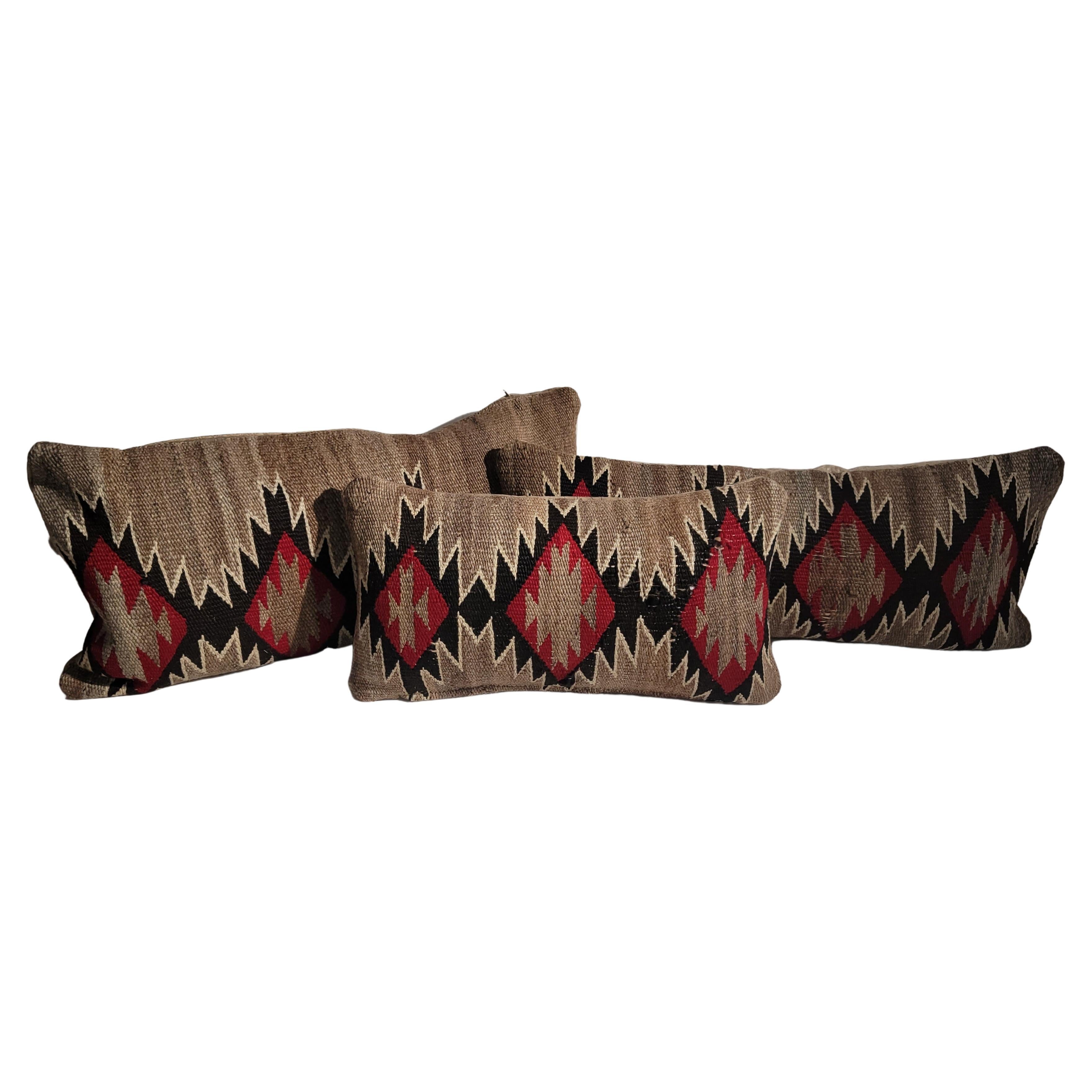 Set of Three Navajo Eye Dazzler Pillows  For Sale