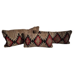 Vintage Set of Three Navajo Eye Dazzler Pillows 
