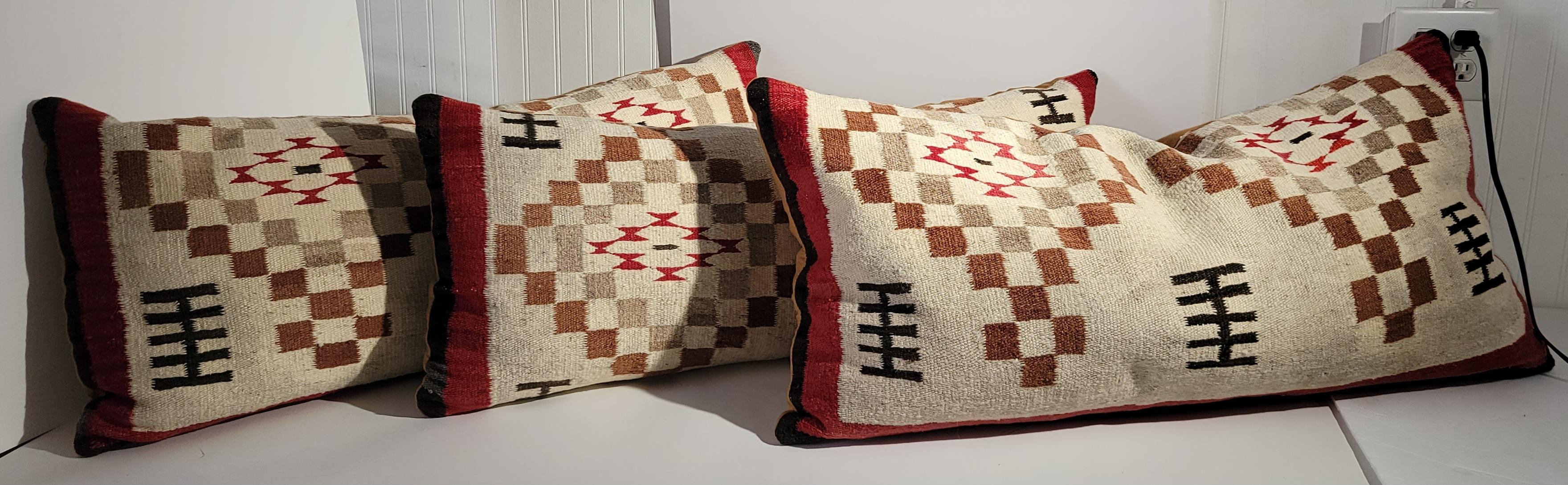 Adirondack Set of Three Navajo Pillows  For Sale