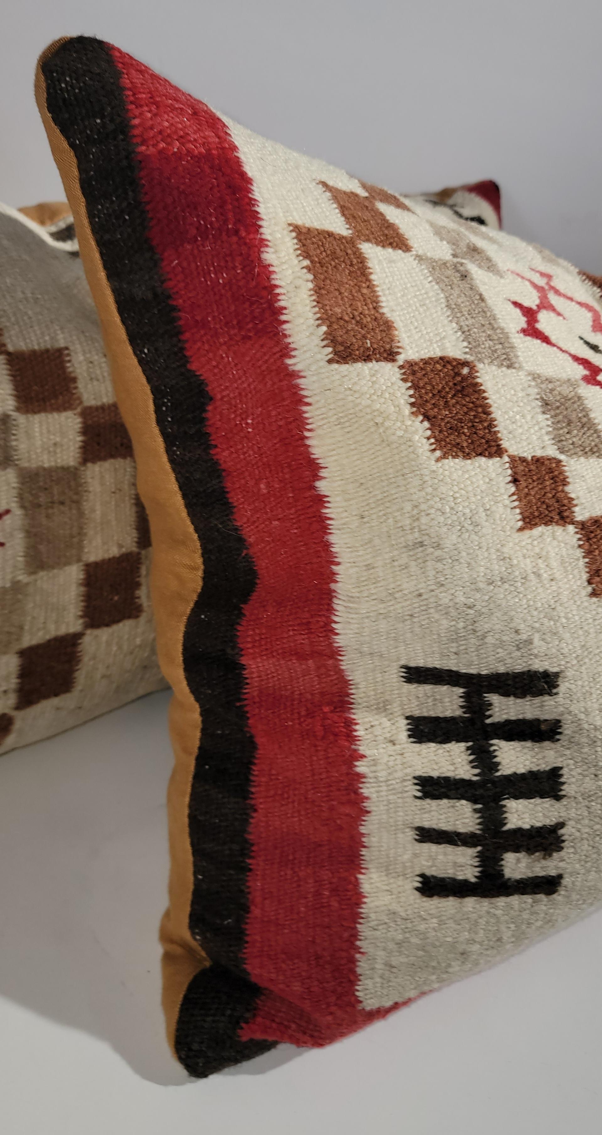 Set of Three Navajo Pillows  In Good Condition For Sale In Los Angeles, CA