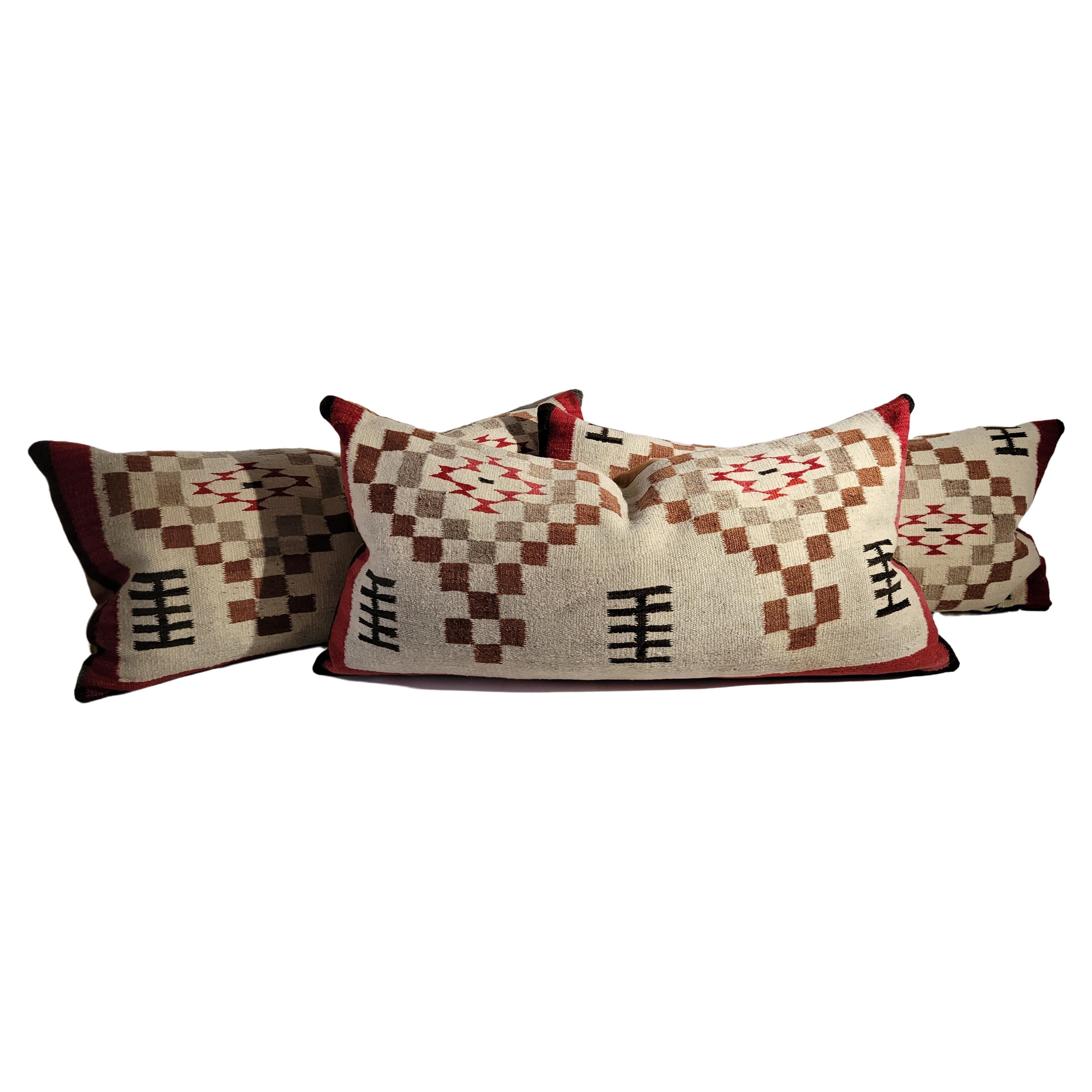 Set of Three Navajo Pillows  For Sale