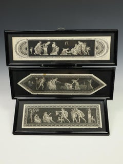 Set of Three Neo-Classical Panoramic Stipple Engravings