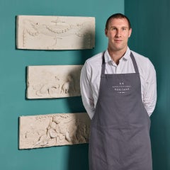 Set of Three Neoclassical Style Plaster Plaques