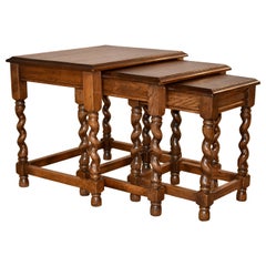 Set of Three Nesting Side Tables, Circa 1900