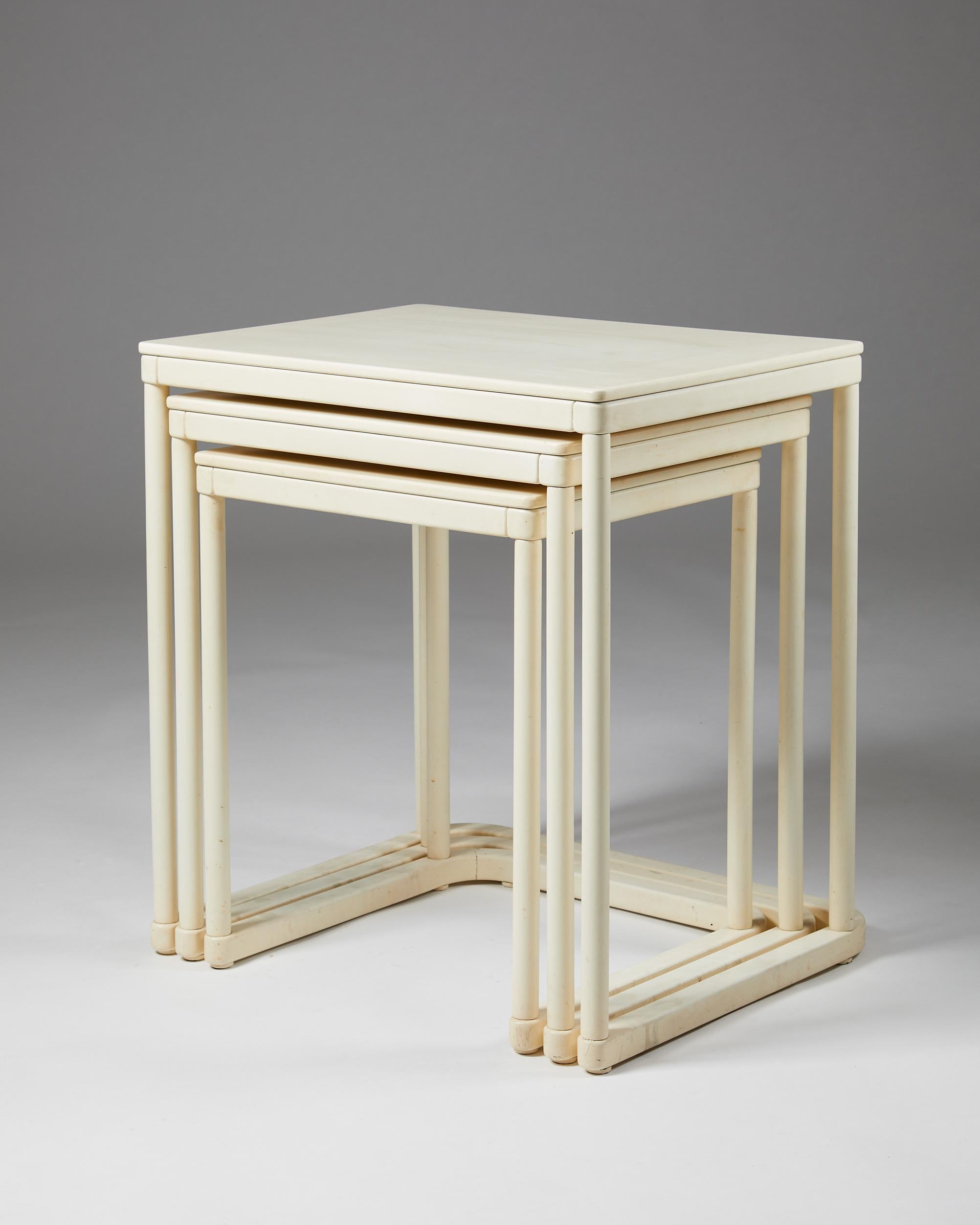 Set of Three Nesting Tables, Anonymous for Thonet, Germany, 1960s 1
