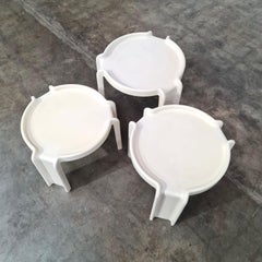 Set of Three Nesting Tables by Giotto Stoppino for Kartell