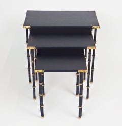 Set of Three Nesting Tables by Jacques Adnet