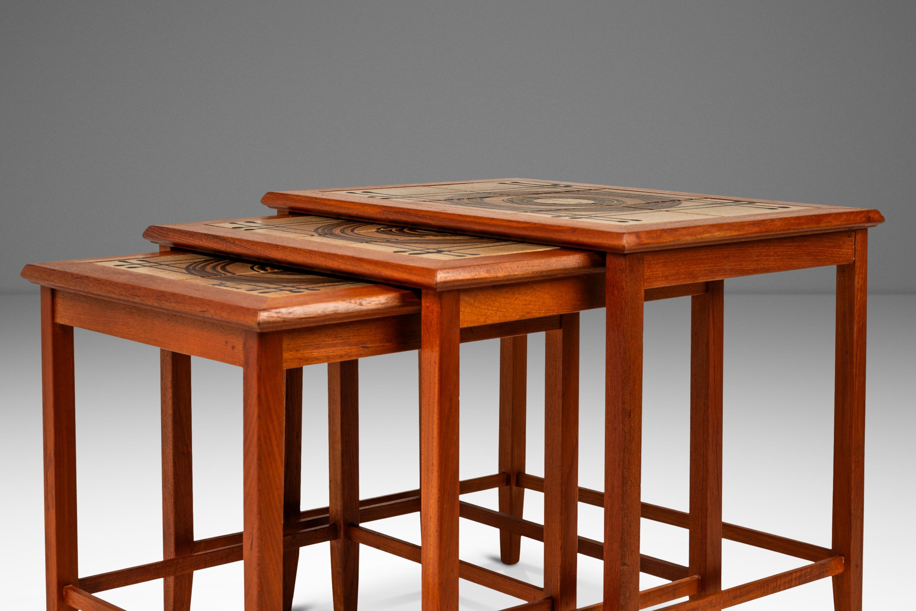 Set of Three Nesting Tables by Poul H. Poulsen for Gangsø Møbler, Denmark, 1970s 3