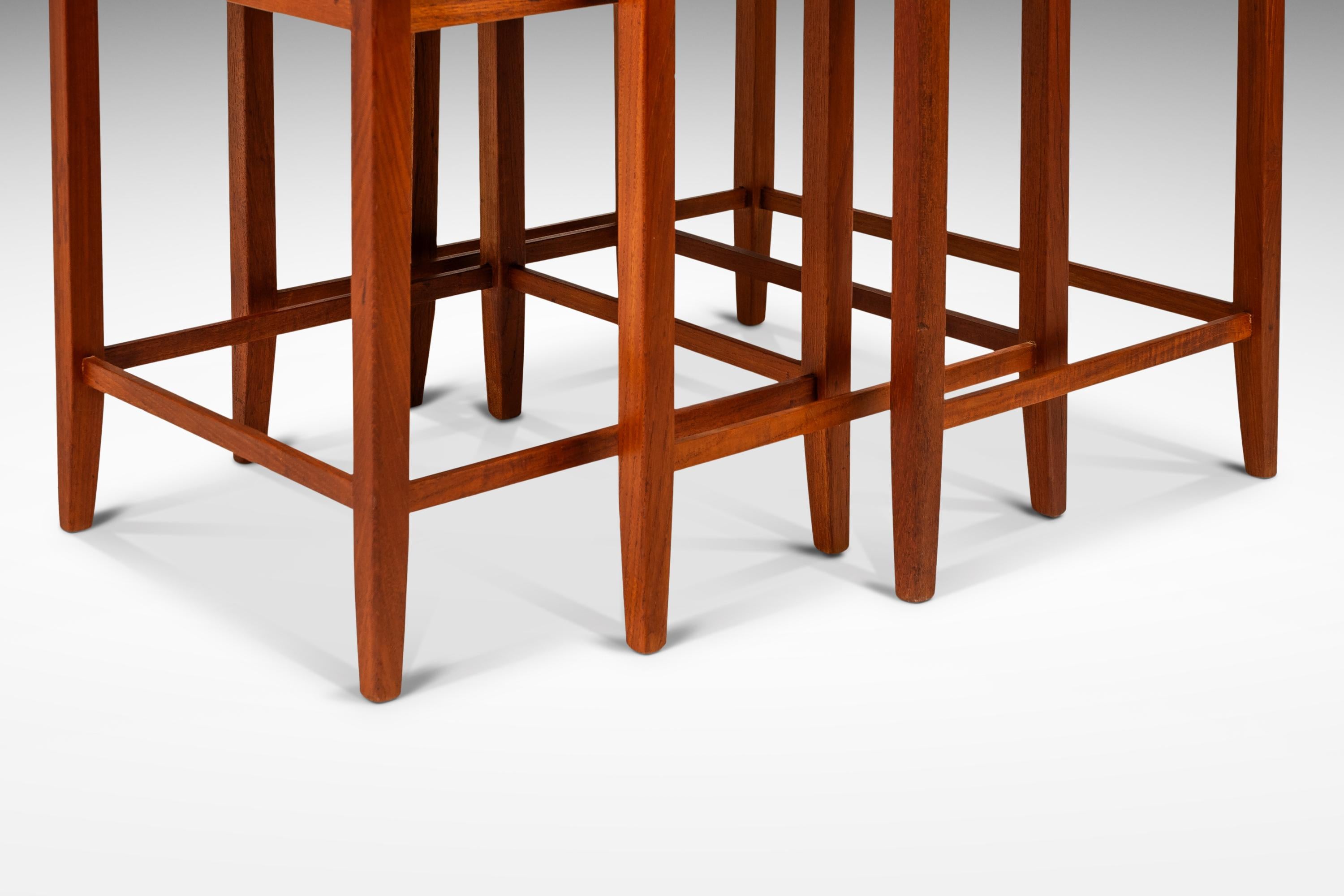 Set of Three Nesting Tables by Poul H. Poulsen for Gangsø Møbler, Denmark, 1970s 2