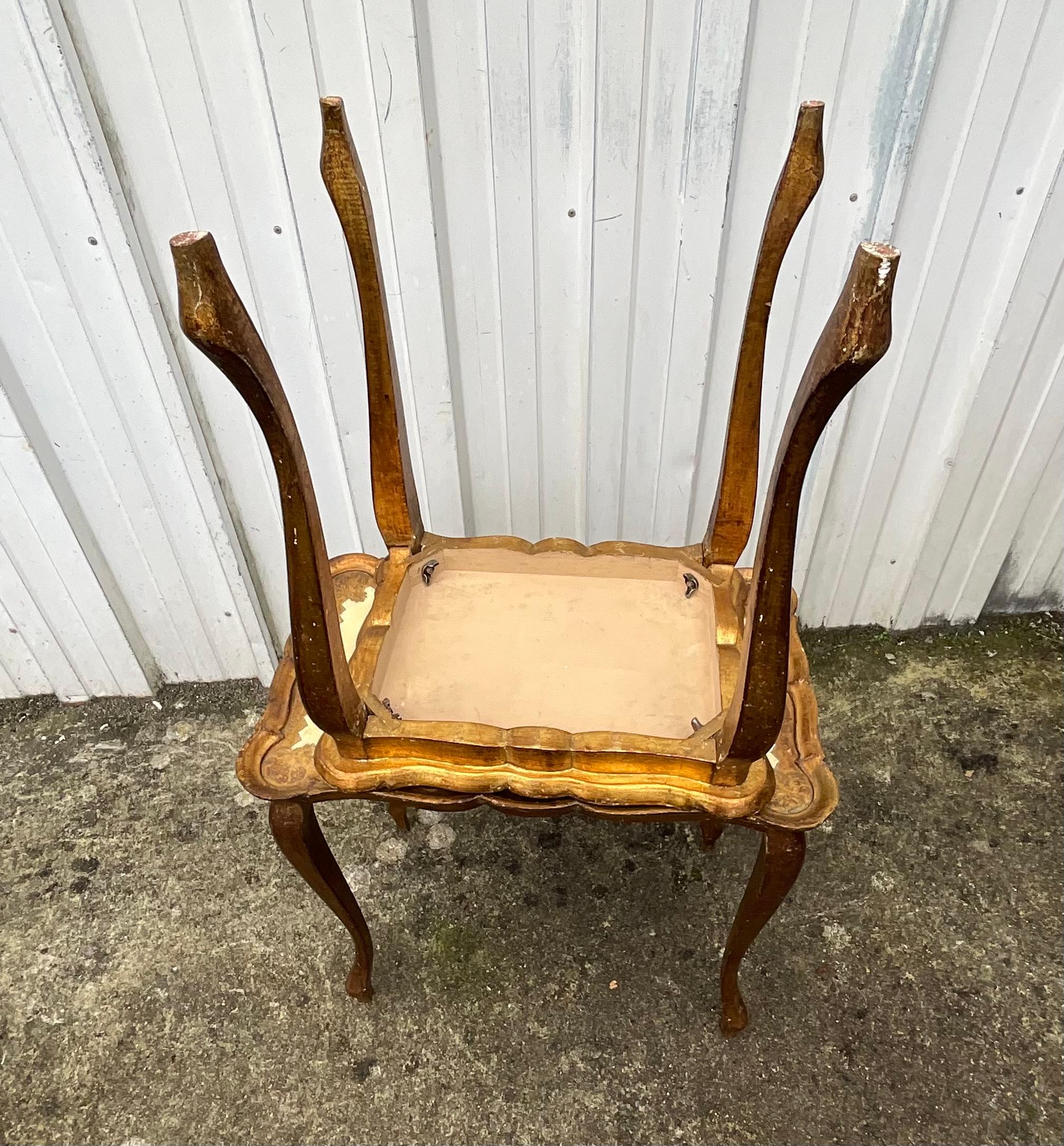 Set of Three Nesting Tables — Contemporary Louis XV Style 4