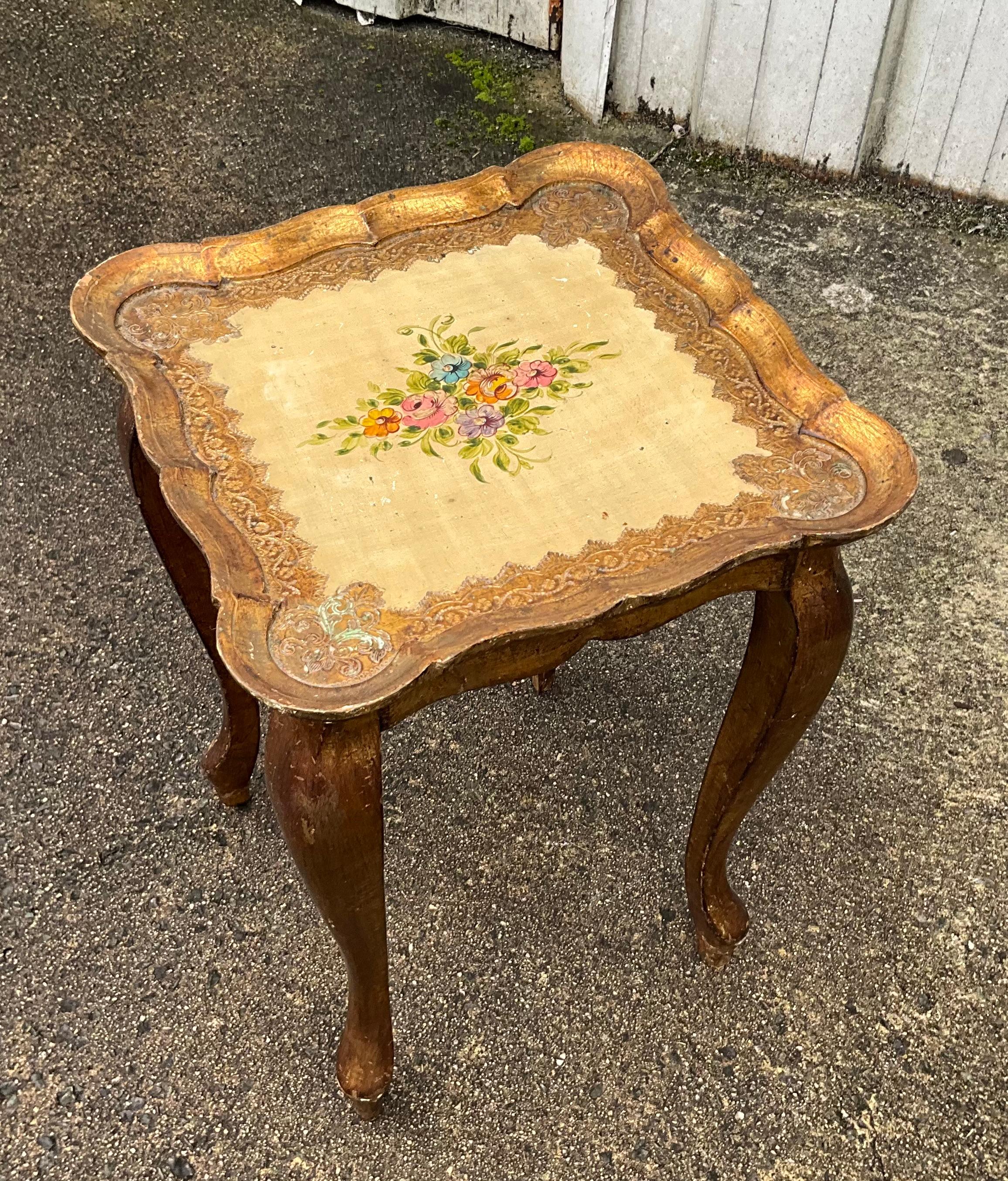 Set of Three Nesting Tables — Contemporary Louis XV Style 3