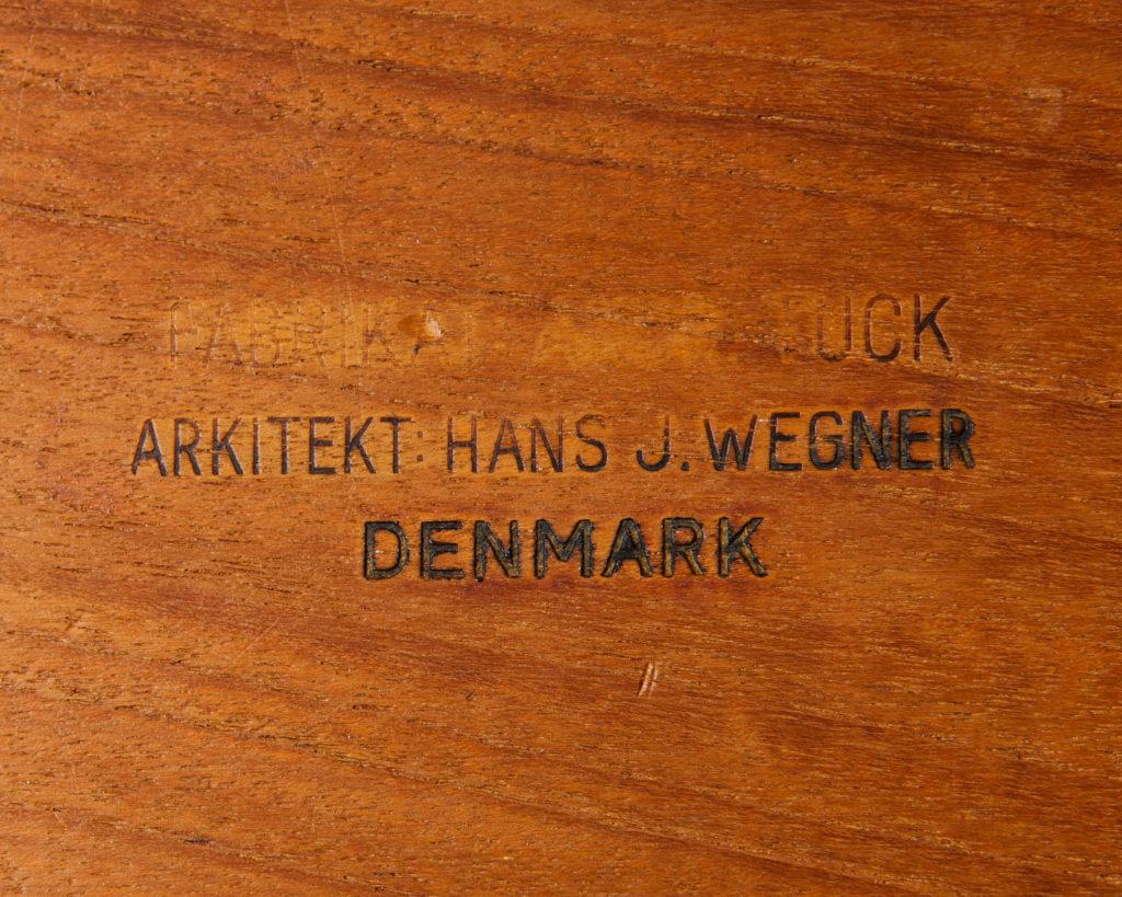 Oak Set of Three Nesting Tables Designed by Hans J. Wegner for Andreas Tuck