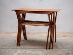 Set of Three Nesting Tables designed by Johannes Andersen for Silkeborg, 1960s