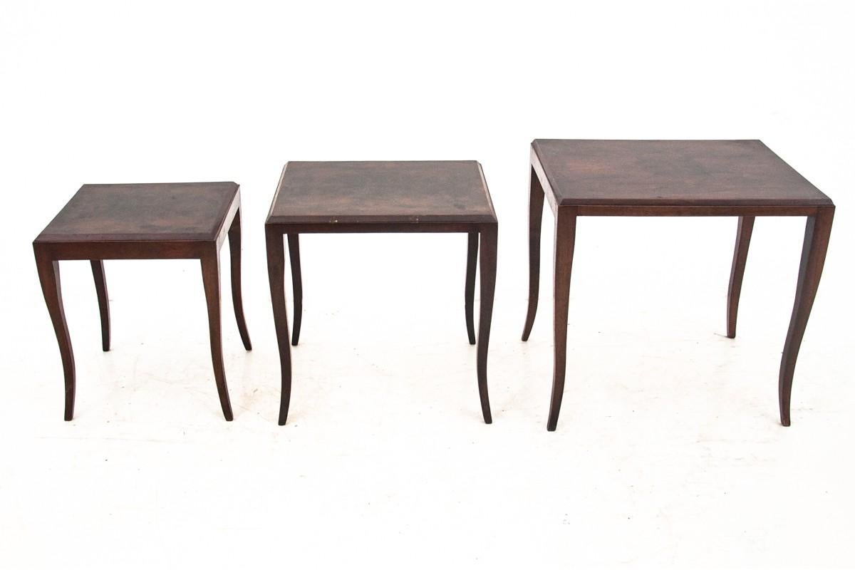 Scandinavian Modern Set of Three Nesting Tables