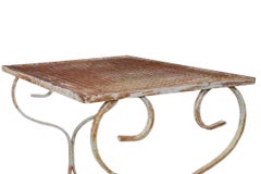 Set of Three Nesting Wrought Iron Garden Patio Poolside Tables att to Salterini