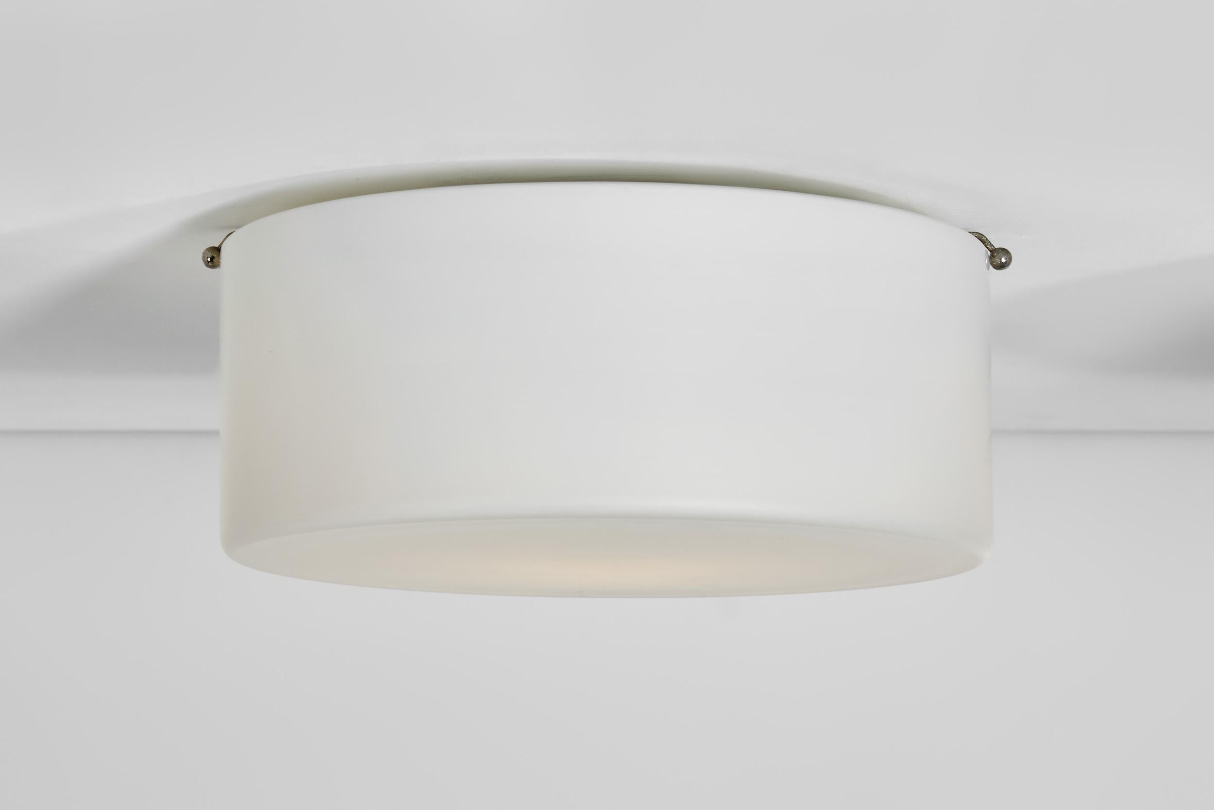 Set of Three Opal Glass Ceiling Lights by Fog & Mørup, Denmark 1970s For Sale 6