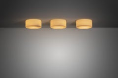 Ensemble de trois Lights en verre opale de Fog & Mørup, Danemark, années 1970