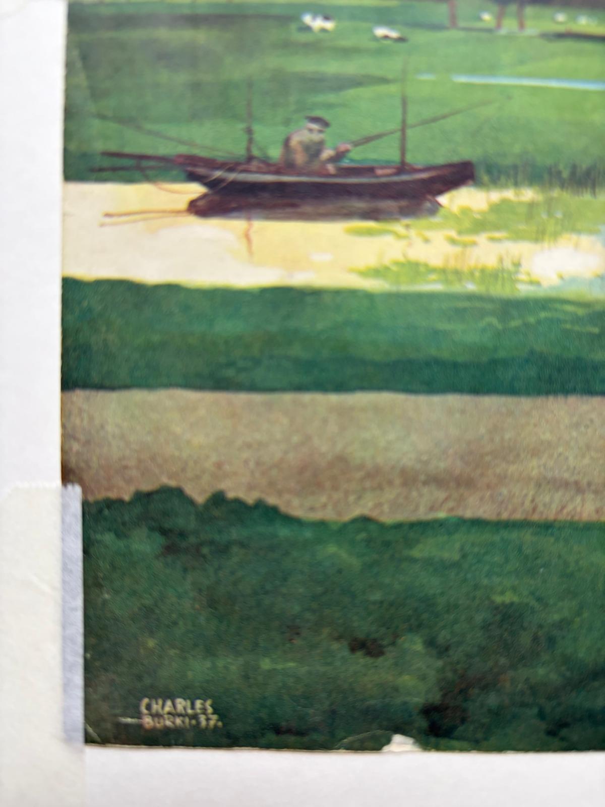 Set of Three Original Automobile Illustrations - Charles Burki, c.1937 – Gouache For Sale 1
