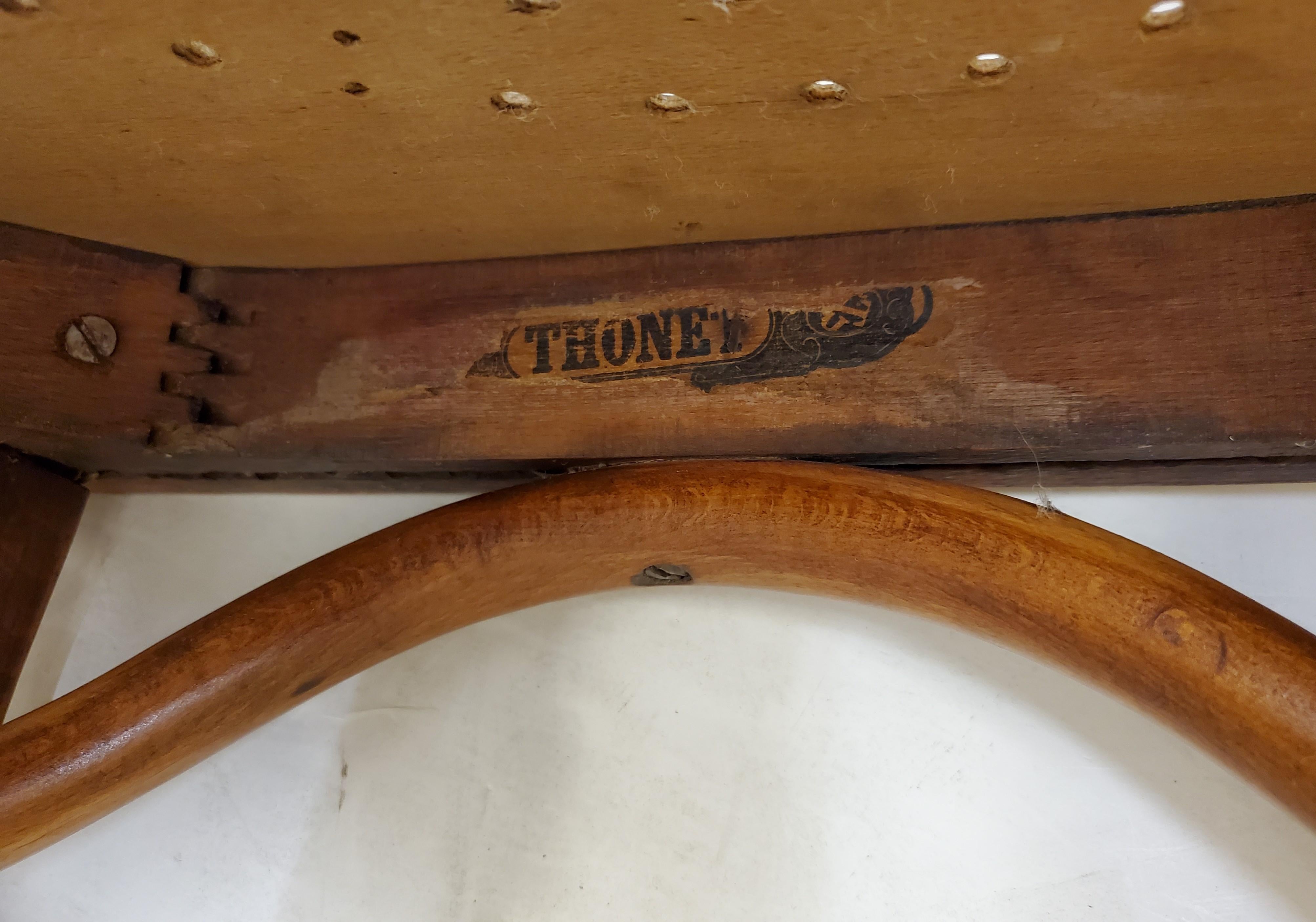Set of Three Original Wiener Werkstätte Thonet Side /Slipper/ Accent Chairs  10