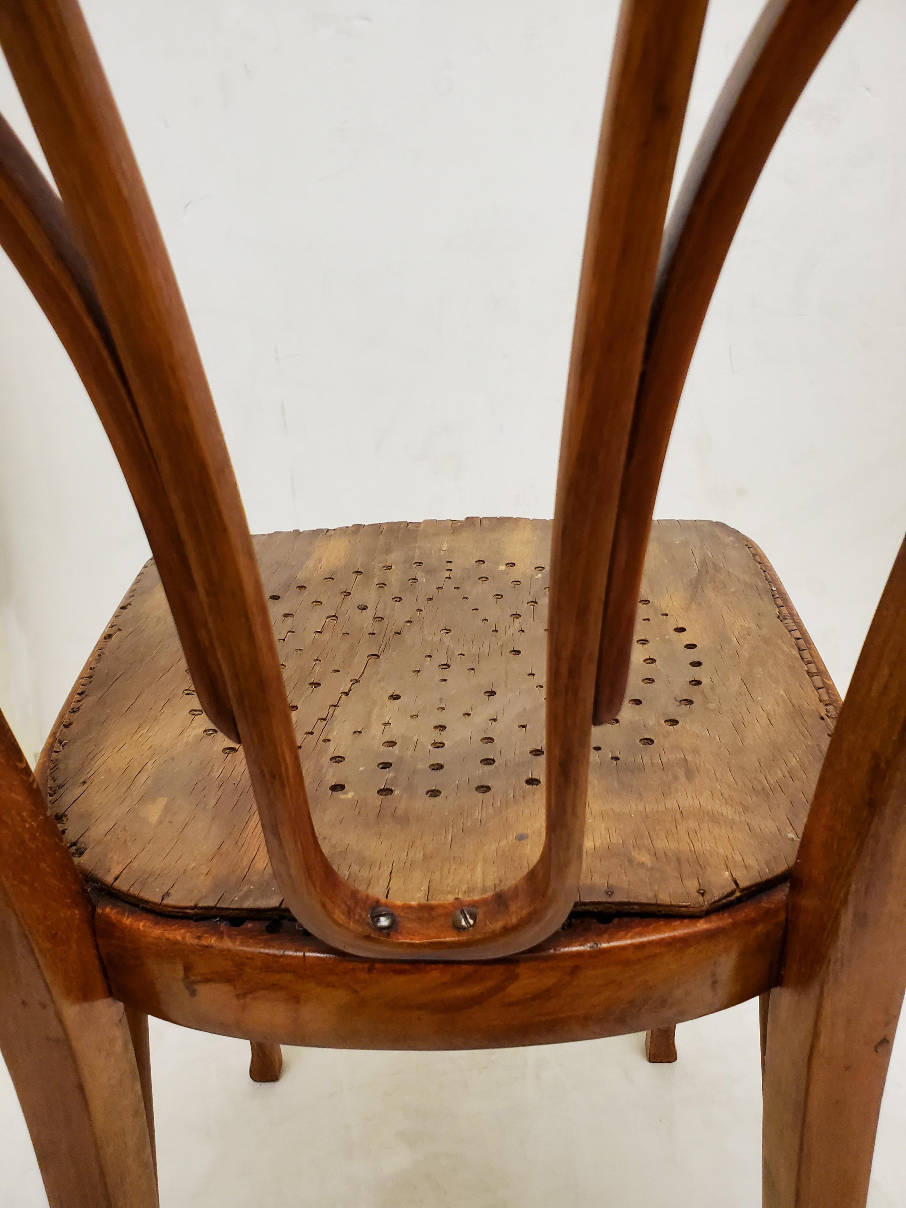 Bentwood Set of Three Original Wiener Werkstätte Thonet Side /Slipper/ Accent Chairs 