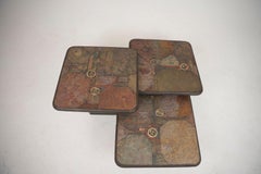 Set Of Three Paul Kingma Coffee Table For C, Kneip 1989.