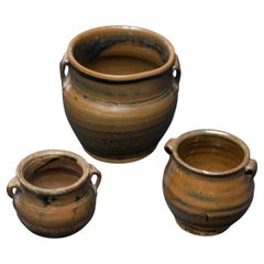 Set of Three Petite Chinese Apothecary Jars, c. 1900