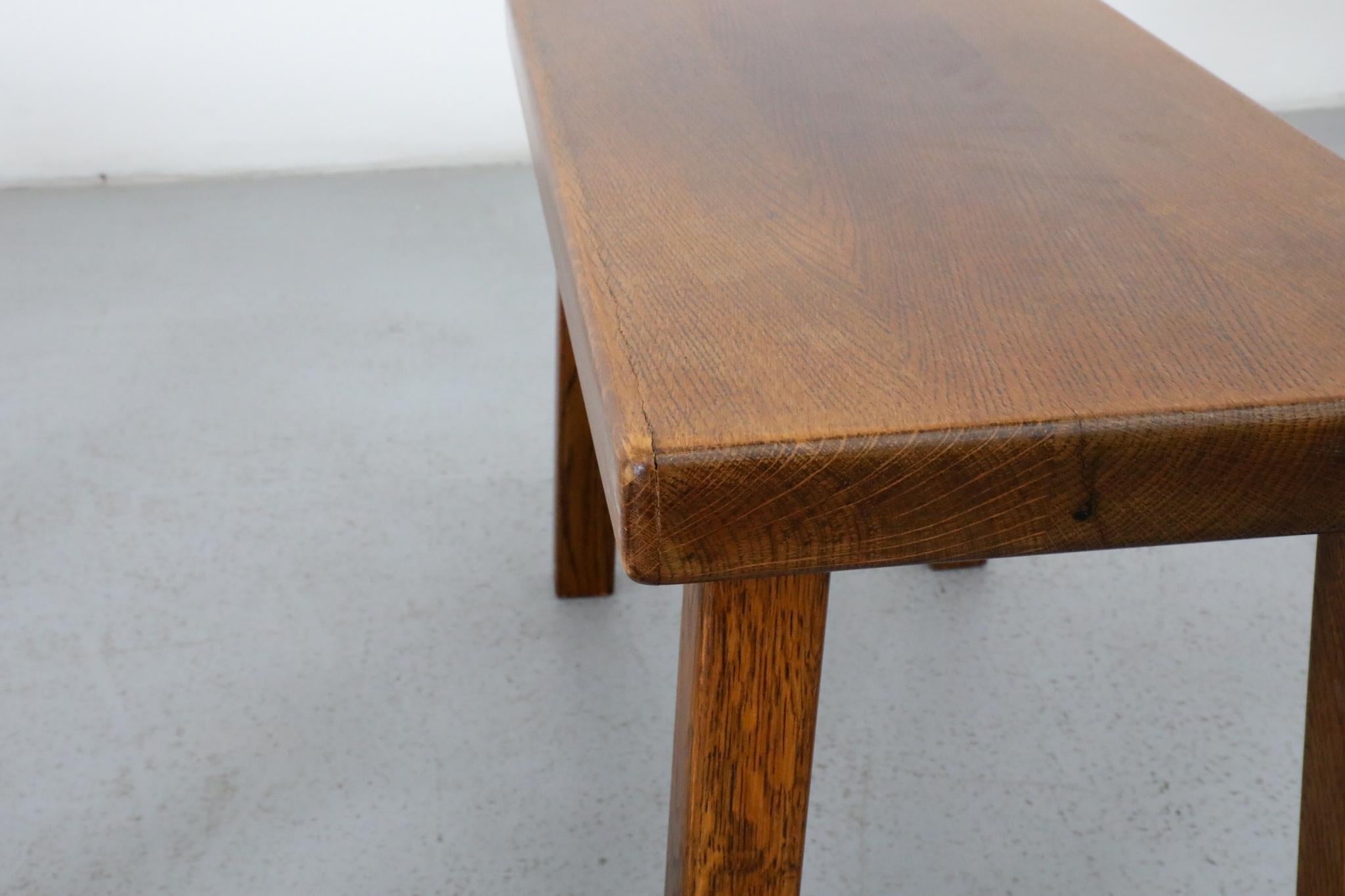 Ensemble de trois tables gigognes brutalistes d'inspiration Pierre Chapo en vente 3