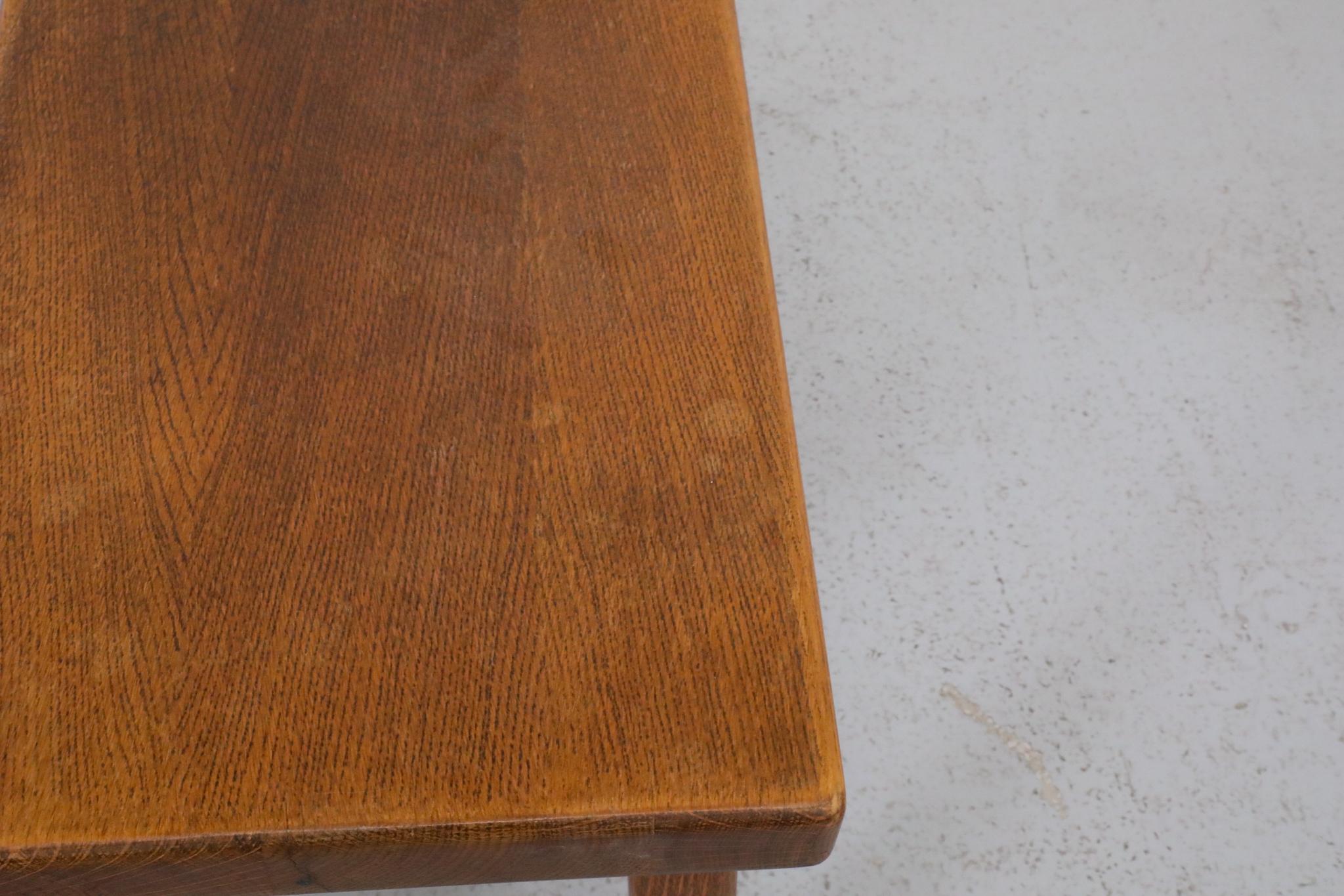 Ensemble de trois tables gigognes brutalistes d'inspiration Pierre Chapo en vente 4